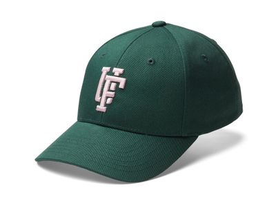 Spinback Baseball Cap Crown 4 Green/Lt Pink - Upfront