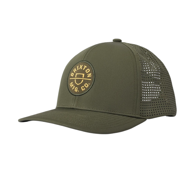 Brixton Crest NetPlus MP Snapback Military Olive
