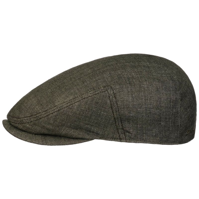 Kent Linen Olive Herringbone - Stetson
