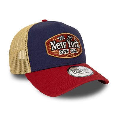 New Era Patch Navy E-Frame Trucker Cap