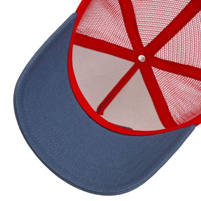 Stetson Trucker Cap Rhombus Denim Red