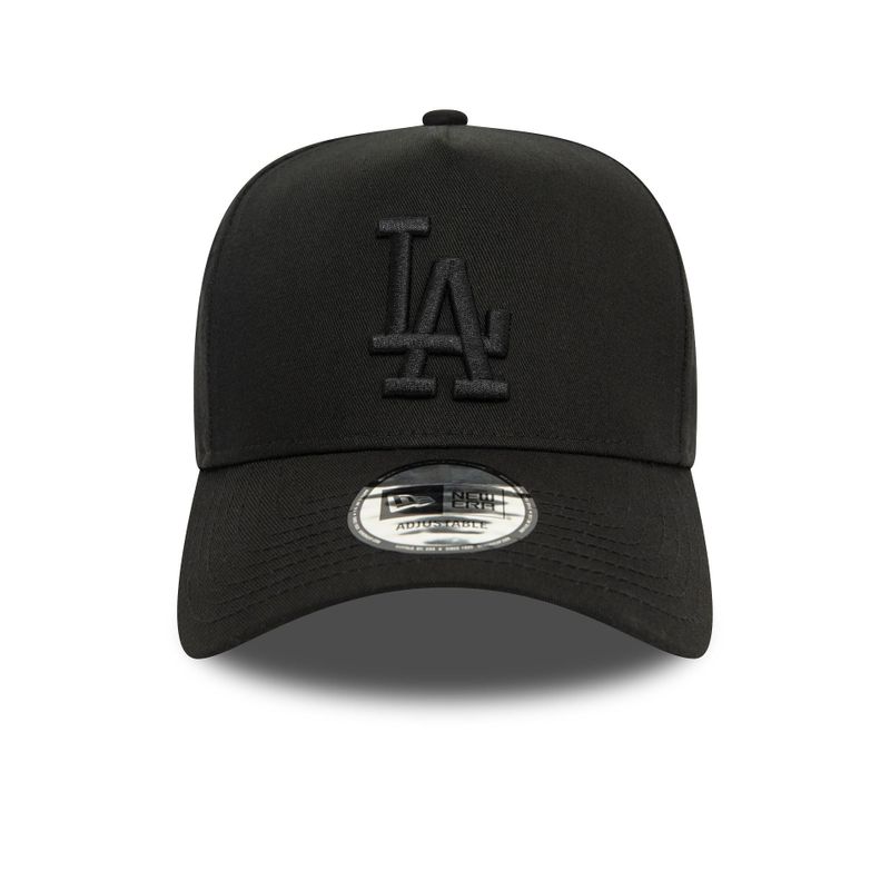 LA Dodgers Monochrome Black 9FORTY E-Frame Adjustable Cap - New Era