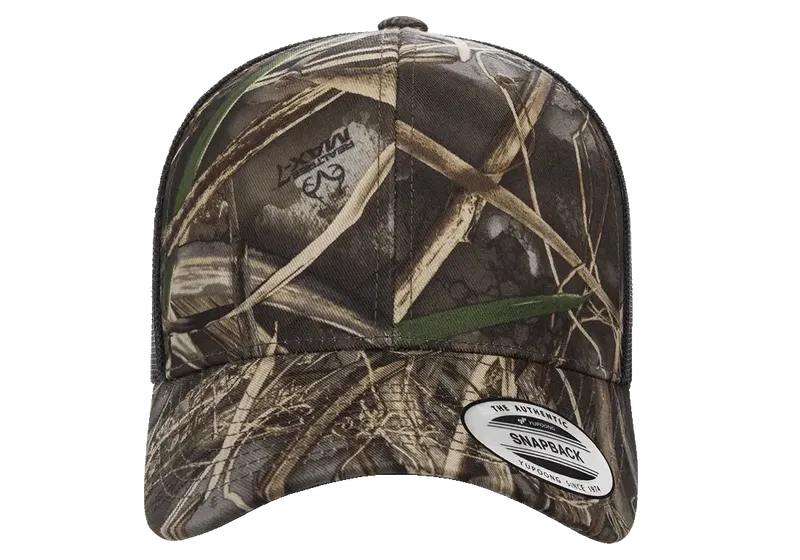 YP Classics Realtree Camo Retro Brown Trucker Cap