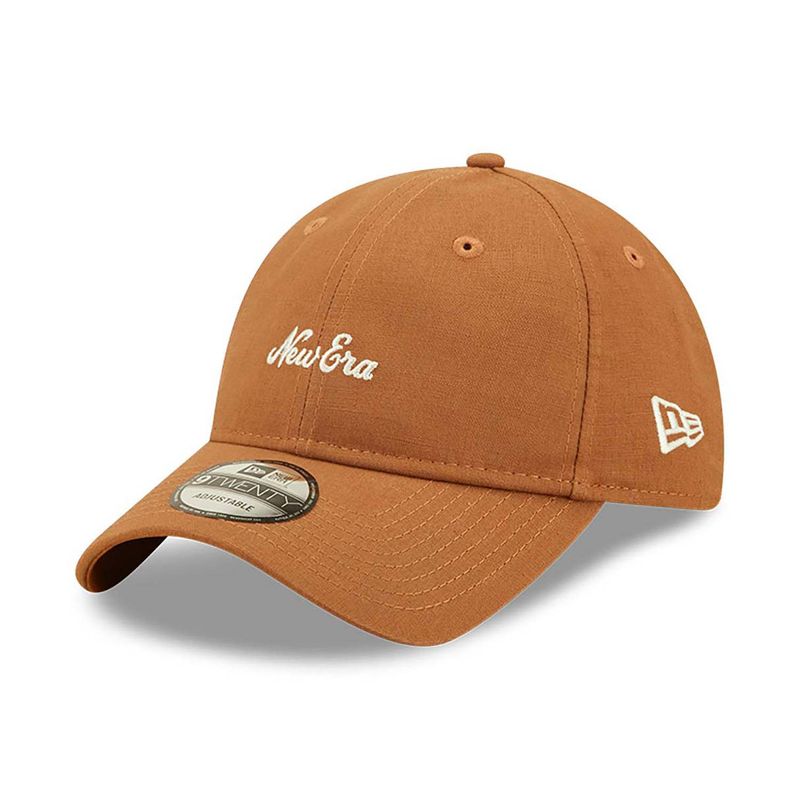 New Era Linen Brown 9TWENTY Adjustable Cap