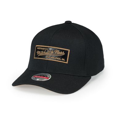 Leather Logo Snapback Black - Mitchell/ Ness