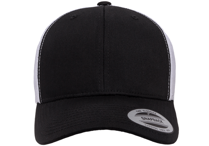 Trucker Retro Black/White 6606- Yupoong
