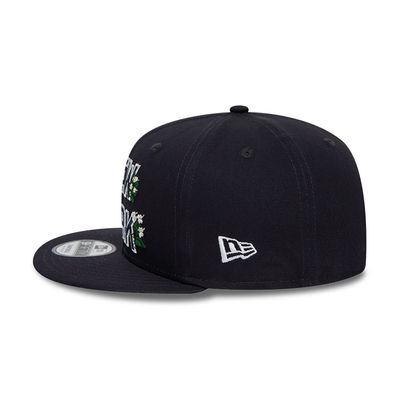 New York Yankees Flower Wordmark Navy 9FIFTY Snapback Cap