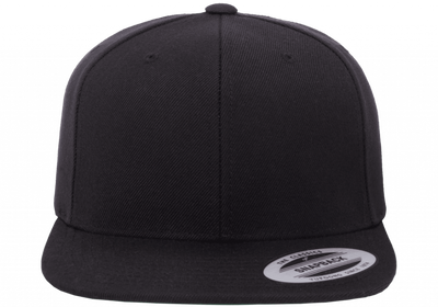 6089OC Snapback organic cotton black Yupoong