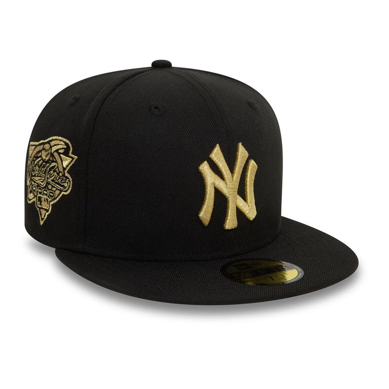 New York Yankees Cooperstown Metallic Black 59FIFTY Fitted Cap - New Era