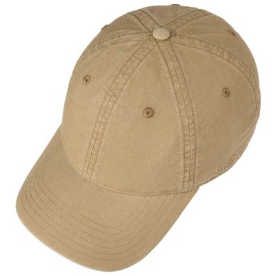 Baseball Cap Delave Organic Cotton Dark Beige - Stetson