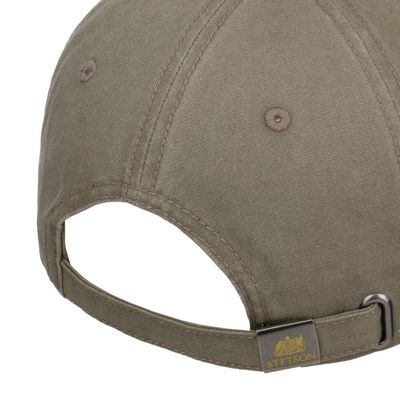 Stetson Baseball Cap Cotton Olive Grey