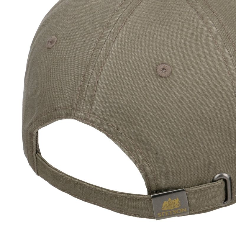 Stetson Baseball Cap Cotton Olive Grey