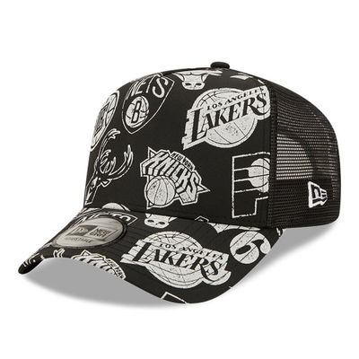 NBA All Over Print Black A-Frame Monochrome - New Era