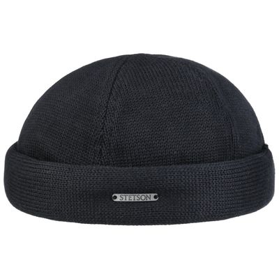 Docker Cotton Black Knit - Stetson