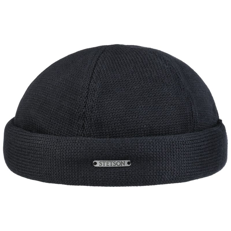 Docker Cotton Black Knit - Stetson