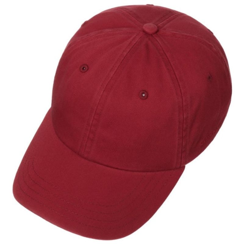 Rector Baseball Cap Cotton Wine Red - Stetson