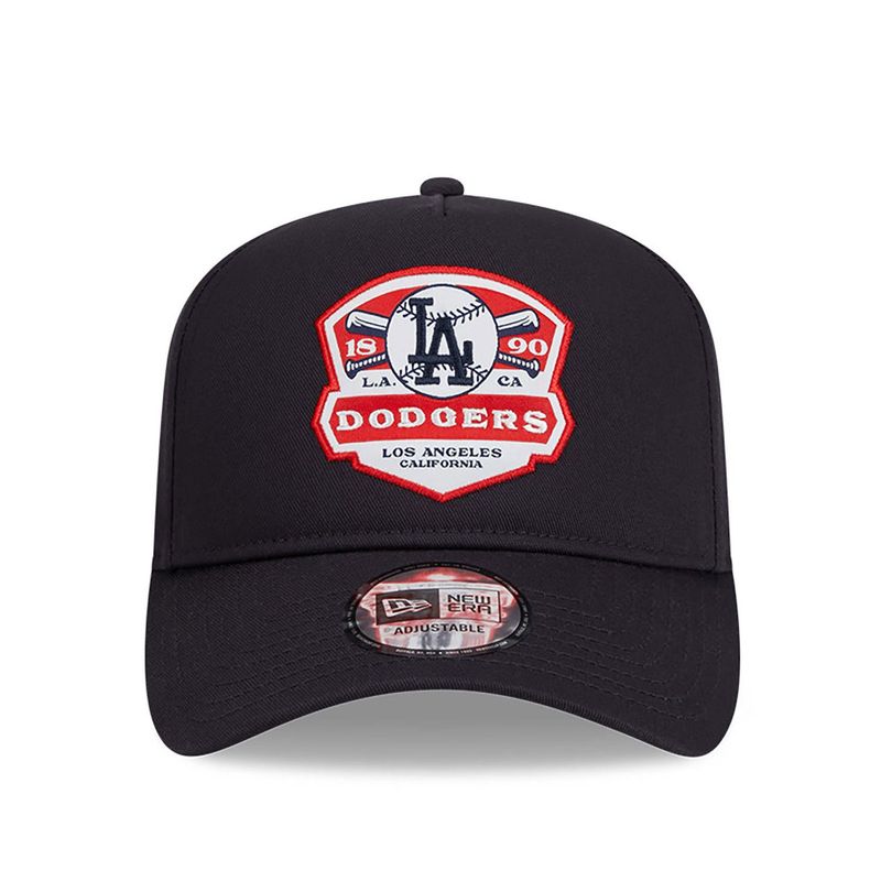 LA Dodgers MLB Patch Navy A-Frame Trucker Cap New Era