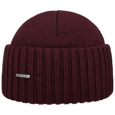 Stetson Beanie Merino Bordeaux