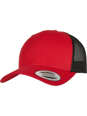 Retro Trucker 2-Tone Red/Black-Yupoong
