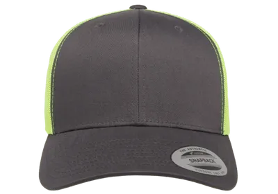 Retro Trucker 2-Tone Charcoal / Neon Green -Yupoong