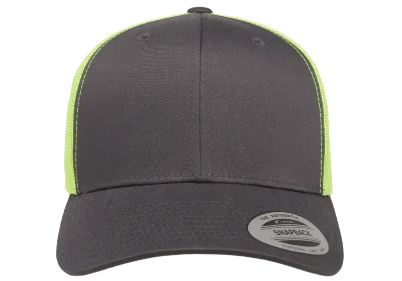 Retro Trucker 2-Tone Charcoal / Neon Green -Yupoong