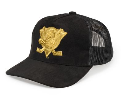 Anaheim Ducks NHL Black/Gold Trucker - Mitchell & Ness