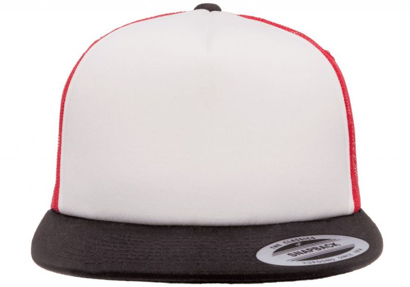 Foam Trucker keps Black/White/Red - Yupoong