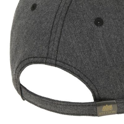 Stetson Baseball Cap Cotton Melange Dark Grey
