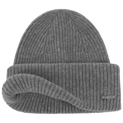 Classic Uni Wool Beanie Hat Grey Mottled - Stetson