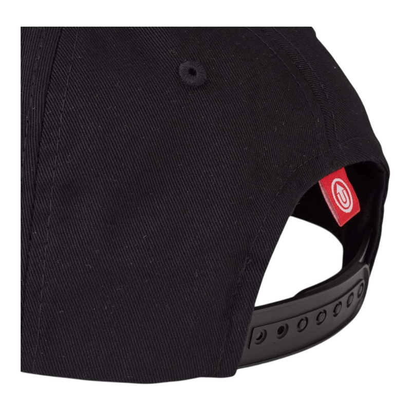 Upfront Spinback Low Crown Baseball Black White