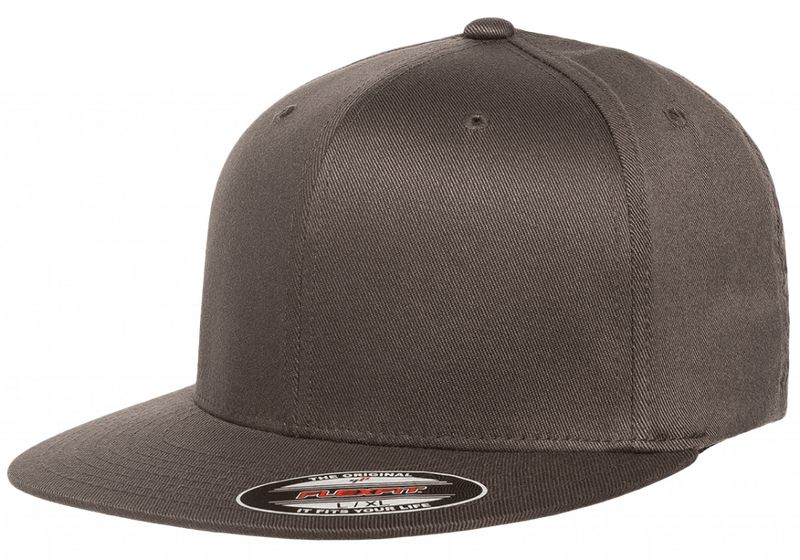 Flexfit keps Flat Brim Fitted Dark Grey 6277FV - Flexfit