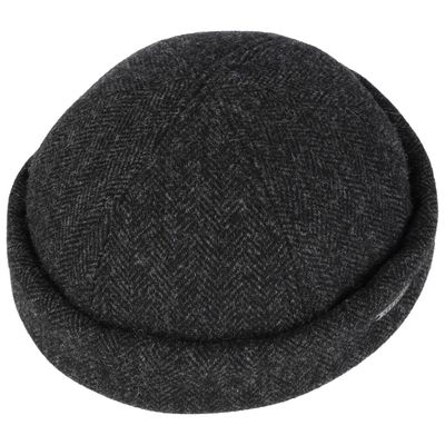 Docker Wool Herringbone Dark Grey - Stetson