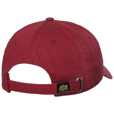 Rector Baseball Cap Cotton Wine Red - Stetson