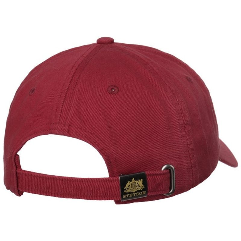 Rector Baseball Cap Cotton Wine Red - Stetson