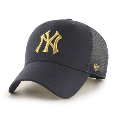 MVP Metallic New York Yankees Trucker Black/Gold - '47 Brand