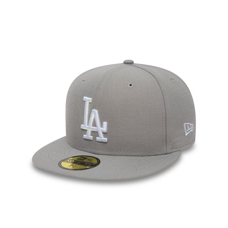 LA Dodgers MLB Basic Grey 59FIFTY Fitted Cap - NOS - New Era