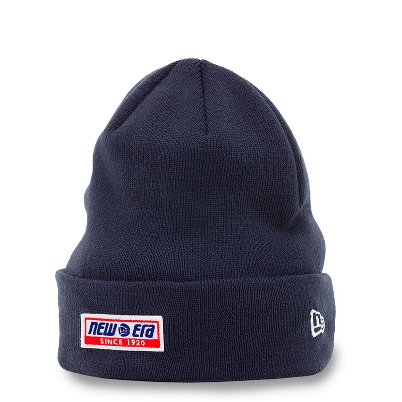 Felt Patch Beanie Cuff Navy - New Era