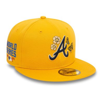 Atlanta Braves MLB Icon Dark Yellow 59FIFTY Fitted Cap - New Era