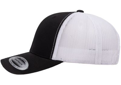 Trucker Retro Black/White 6606- Yupoong