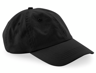 Low Profile 6 Panel Black Dad Cap - Beechfield