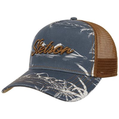Trucker Cap Minimal Aloha Print - Stetson
