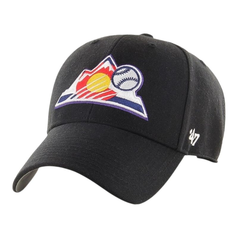 ’47 MVP Colorado Rockies Adjustable Black Cap - 47Brand