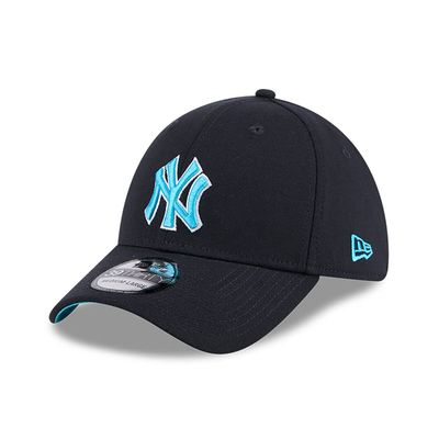 New York Yankees MLB Father's Day 2024 Navy 39THIRTY Stretch Fit Cap