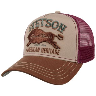 Trucker Cap Great Plains Brown/Wine - Stetson