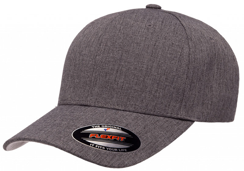 Flexfit® Heatherlight Dark Grey Melange Cap - Flexfit/Yupoong