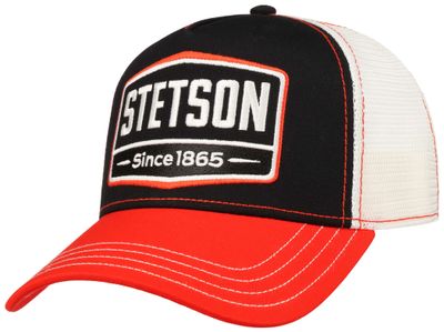 Stetson Trucker Cap Gasoline Red Black