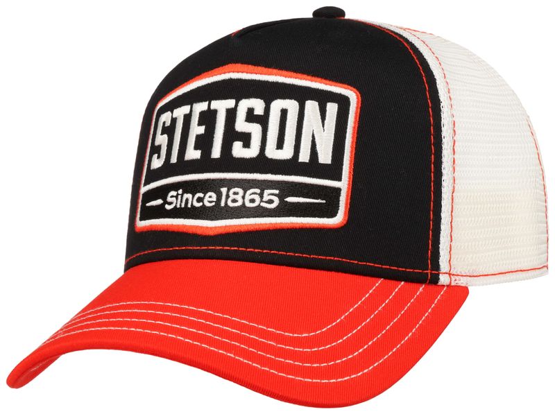 Stetson Trucker Cap Gasoline Red Black