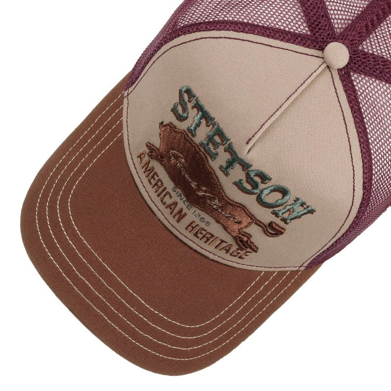 Trucker Cap Great Plains Brown/Wine - Stetson