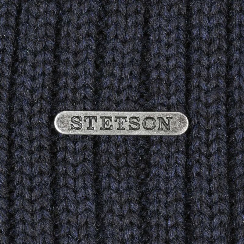 Northport Ribbed Cuff Knit Navy Merino - Stetson