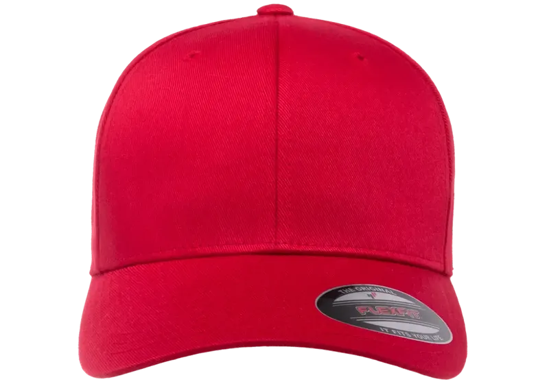 Flexfit Organic Cotton Red Cap - Flexfit
